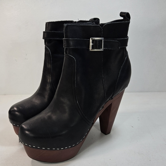 N.Y.L.A. Winnie Black Platform Ankle Boots size 10 - Picture 4 of 13